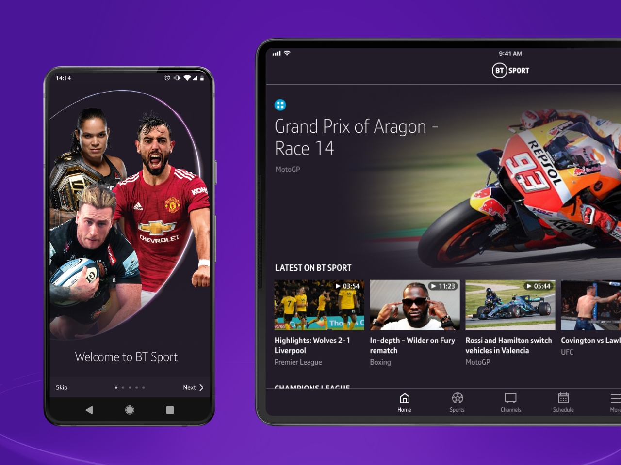 BT Sport multi-platform app